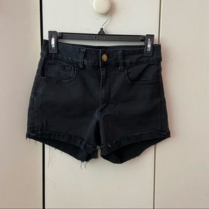 American Eagle hi rise denim shorts